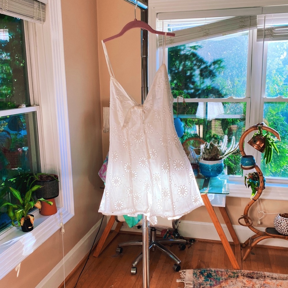 White Picolina Romper Sunflower Lasercut Tie - Picture 8 of 10